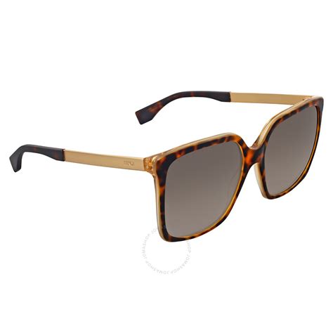 52mm gradient square sunglasses fendi